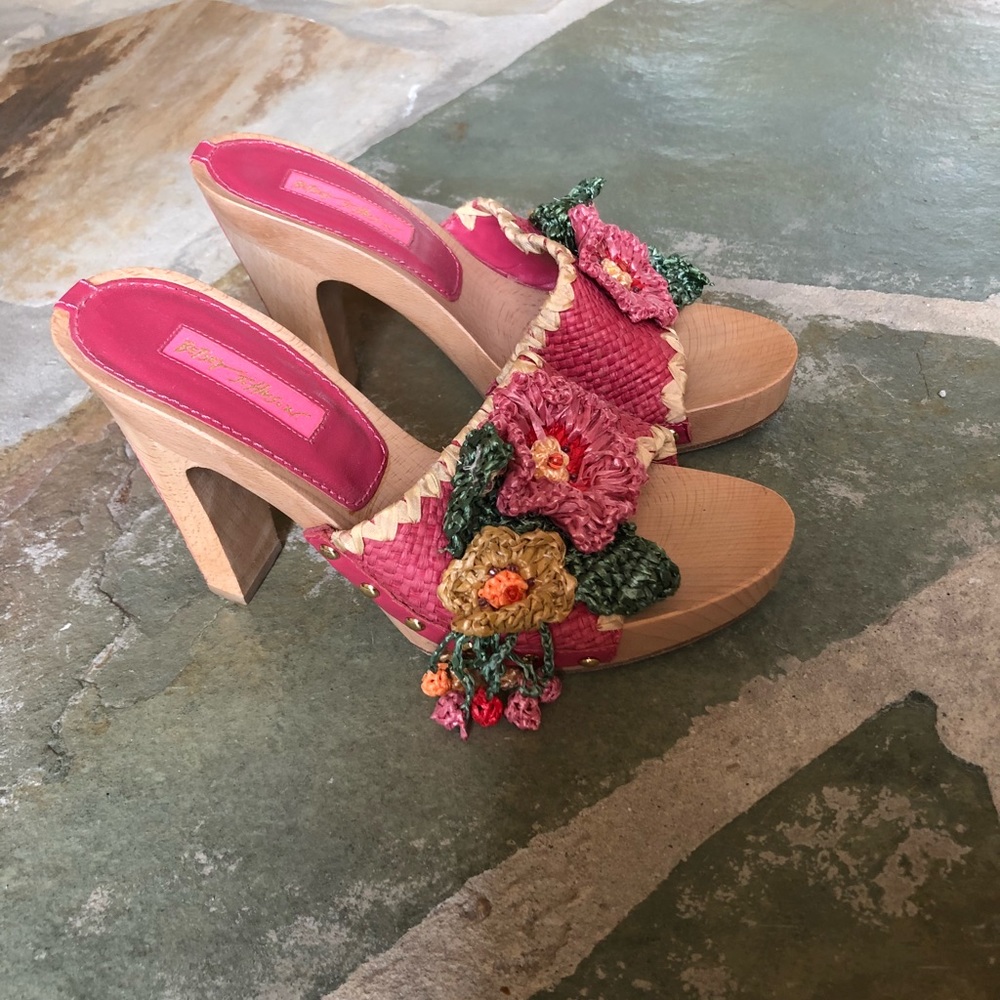 Betsey Johnson Wooden Heels